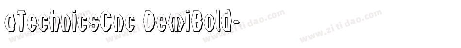 aTechnicsCnc DemiBold字体转换